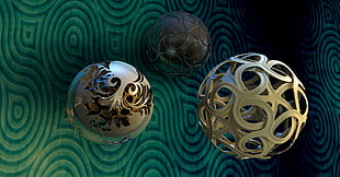 three round shape table decors