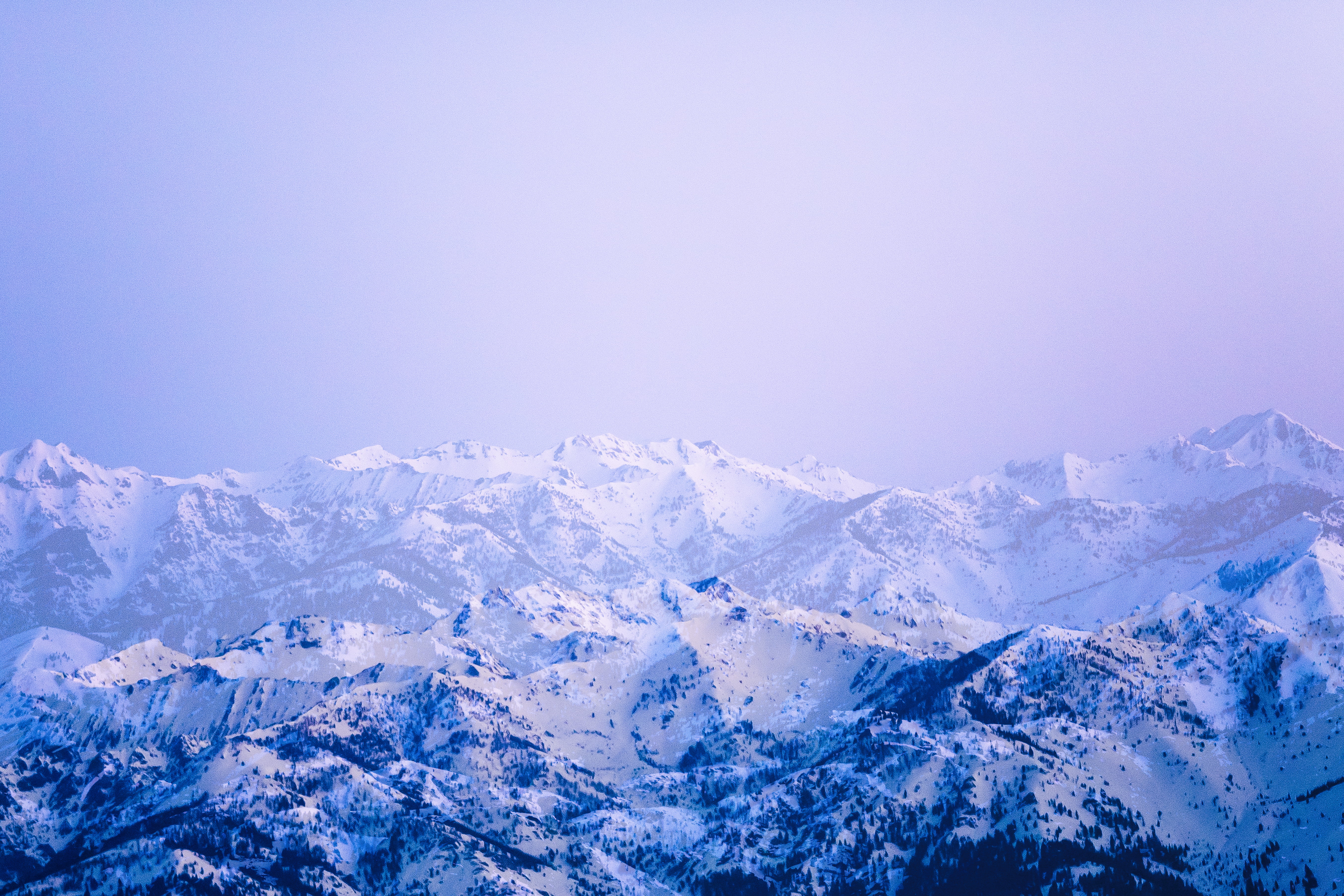 snow covered mountains, sun valley, idaho