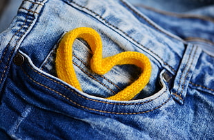 blue denim bottoms, Heart, Lace, Jeans