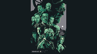 gropu of men poster, Breaking Bad, Walter White, Gustavo Fring, TV