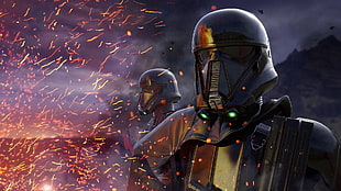 Storm troopers illustration, Star Wars, Storm Troopers, Rogue One: A Star Wars Story, digital art HD wallpaper