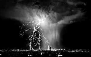 lightning photo, photography, urban, city, cityscape HD wallpaper