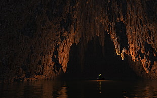 water under cave HD wallpaper