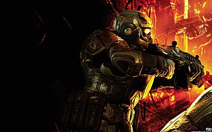 soldier wallpaper, Gears of War, video games