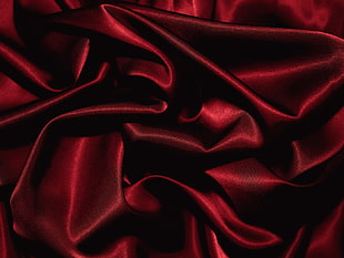 red satin cloth HD wallpaper