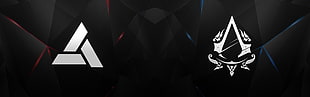 Assassin's Creed logo, symbols, multiple display, ultra-wide HD wallpaper