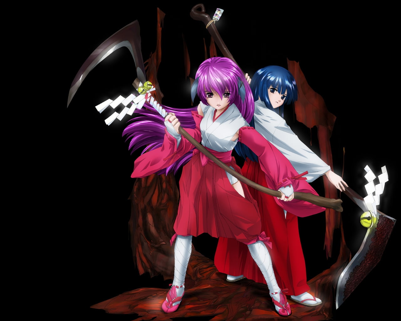 two female anime characters