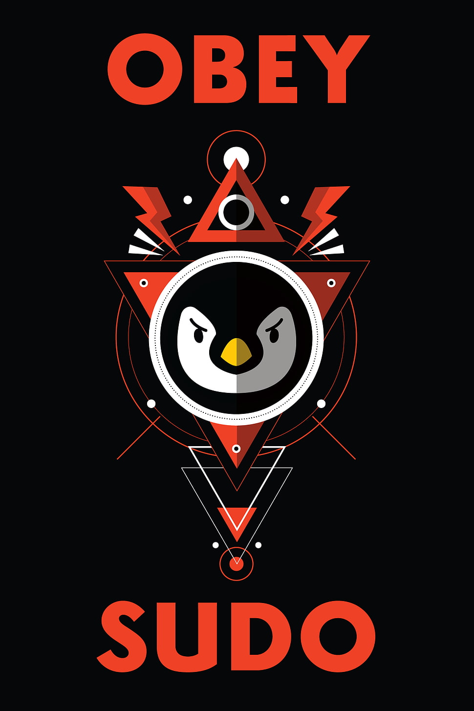 obey sudo text, Linux, obey , sudo, Tux HD wallpaper