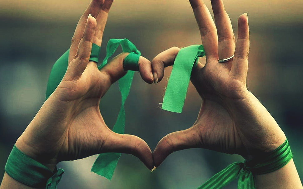 person hands forming heart photo HD wallpaper