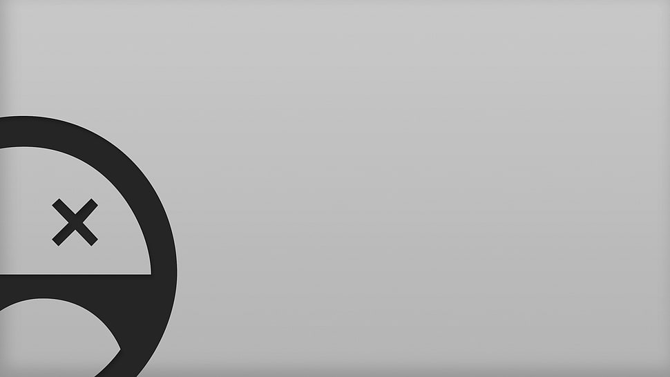 white and black card, Facepunch, simple, simple background, gray HD wallpaper