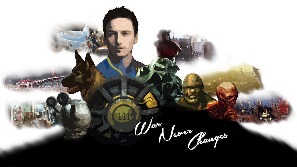War Never Changes screenshot, Fallout HD wallpaper