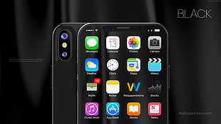 space gray iPhone X HD wallpaper