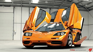 yellow sports car, McLaren F1, Forza Motorsport 4, video games, car