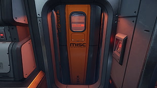 grey and black Misc door panel, MISC Starfarer, Star Citizen, ship, video games