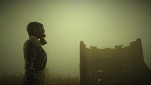 person with gas mask wallpaper, Fallout, Fallout 4, wasteland, apocalyptic