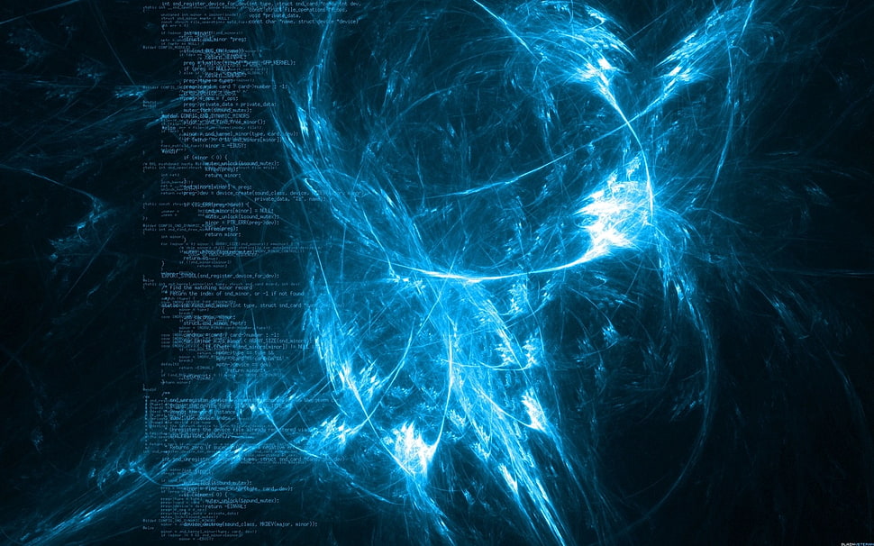 blue smoke illustration HD wallpaper