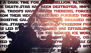 Driven Therebel Forces, stormtrooper, Star Wars, typography, double exposure HD wallpaper