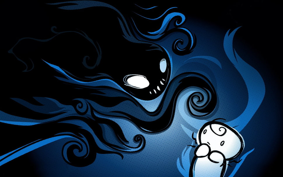 ghost digital wallpaper HD wallpaper