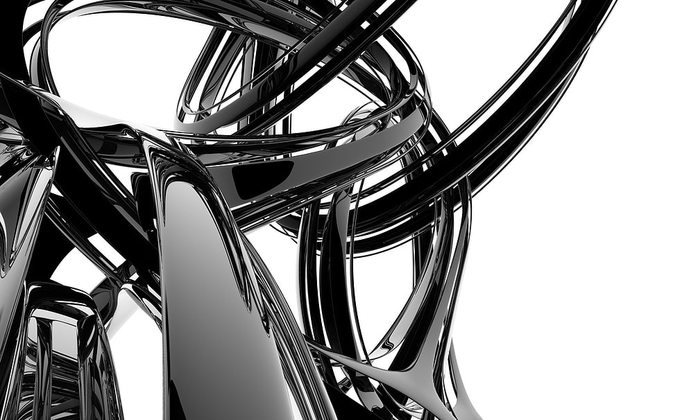 Black abstract painting HD wallpaper