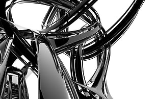 Black abstract painting HD wallpaper