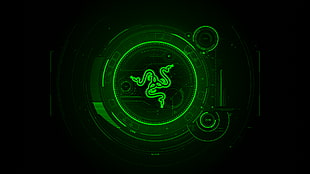 Razer logo, Razer, green, Gaming Series, snake
