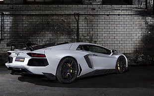 white luxury car, Novitec, Novitec Torado, Lamborghini Aventador, Lamborghini HD wallpaper