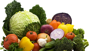 photograph of assorted vegetables HD wallpaper