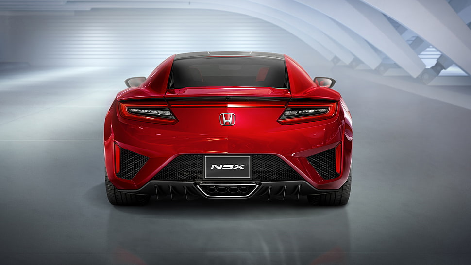 red Honda NSX photo HD wallpaper