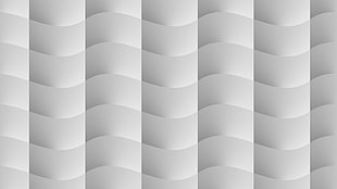 white wavy lines illustration, gray, simple, minimalism, wavy