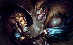 game characters illustration, Beauty and the Beast, artwork, fantasy art