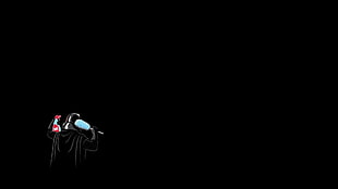 Darth Vader illustration, simple, simple background, Darth Vader, helmet HD wallpaper