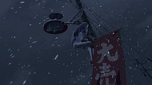 white post light, 5 Centimeters Per Second, anime, Makoto Shinkai 