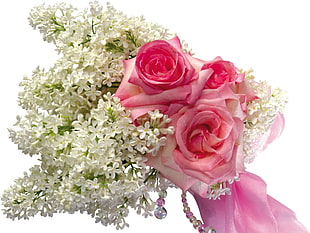 pink rose arrangement