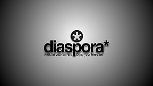 black and white wall decor, diaspora*, social networks HD wallpaper
