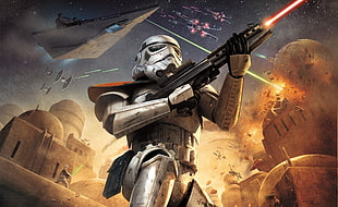 Star Wars digital wallpaper, Star Wars, stormtrooper HD wallpaper