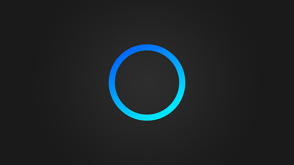 round blue ring digital wallpaper, blue, gray background, circle, simple HD wallpaper