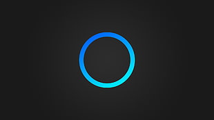 round blue ring digital wallpaper, blue, gray background, circle, simple HD wallpaper