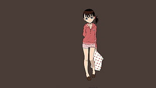 girl in red hoodie anime character