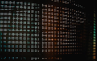 LED monitor, Light, Grid, Dark
