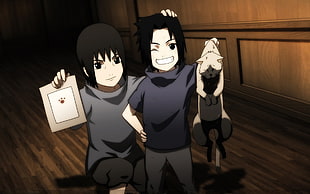 Naruto anime movie still, anime, Naruto Shippuuden, Uchiha Sasuke, Uchiha Itachi HD wallpaper
