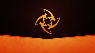 orange and black logo, Ninjas In Pyjamas, Counter-Strike: Global Offensive, Counter-Strike HD wallpaper