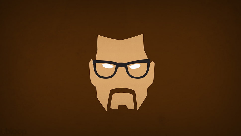 man wearing eyeglasses illustration HD wallpaper