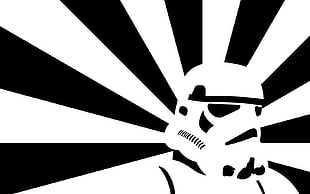 Star Wars stormtrooper illustration, stormtrooper, Star Wars, helmet, artwork