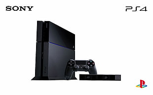 black Sony PS4 Original with controller