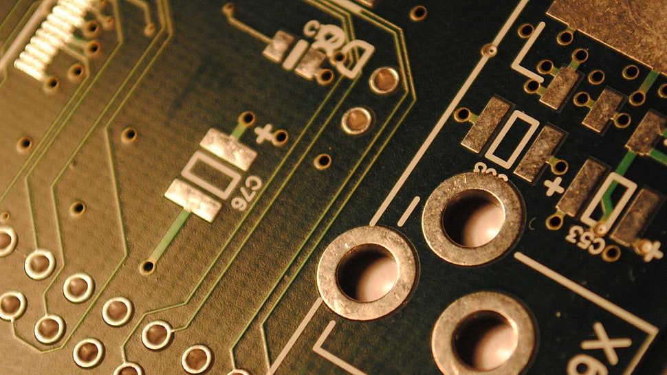 circuit board in closeup photography HD wallpaper
