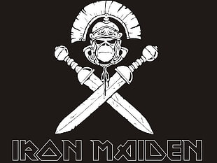 Iron Maiden logo, skull, Iron Maiden, music