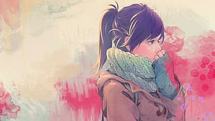 anime, anime girls, artwork, cold HD wallpaper