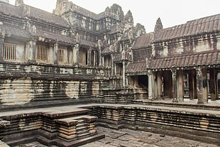 brown concrete structure, Cambodia, Angkor