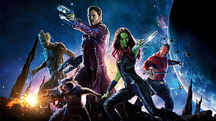 Guardians of The Galaxy, Guardians of the Galaxy, Marvel Comics, Star Lord, Gamora  HD wallpaper