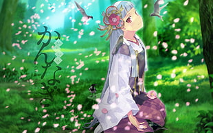 female anime character HD wallpaper